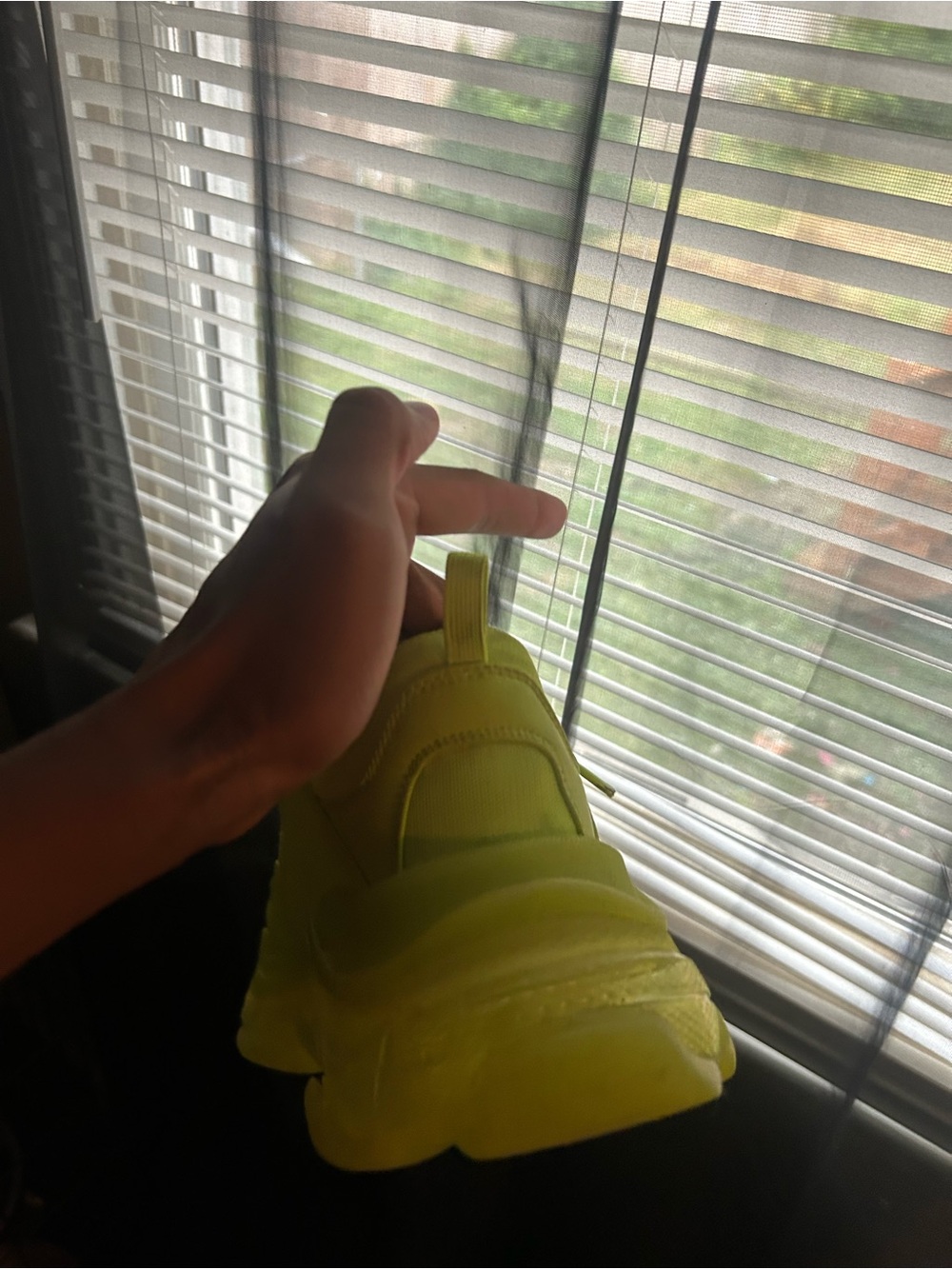 Balenciaga Neon Yellow Triple S Sneaker - Picture 4 of 7